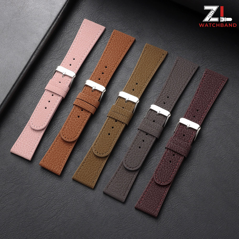 Lychee Pattern Leather Watchst - Smartwatch Purple Watches For Women ulasan dan harga