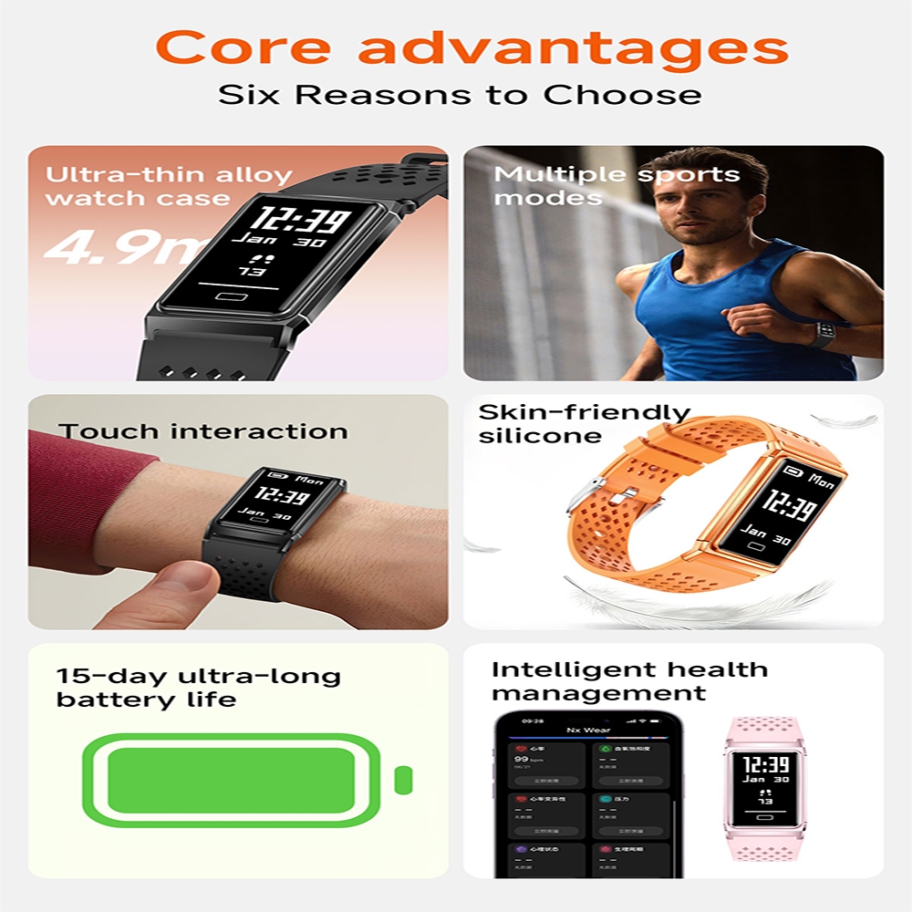 2026New 4.9mm Ultra-Slim Smart - Smartwatch Slim Watches For Men ulasan dan harga