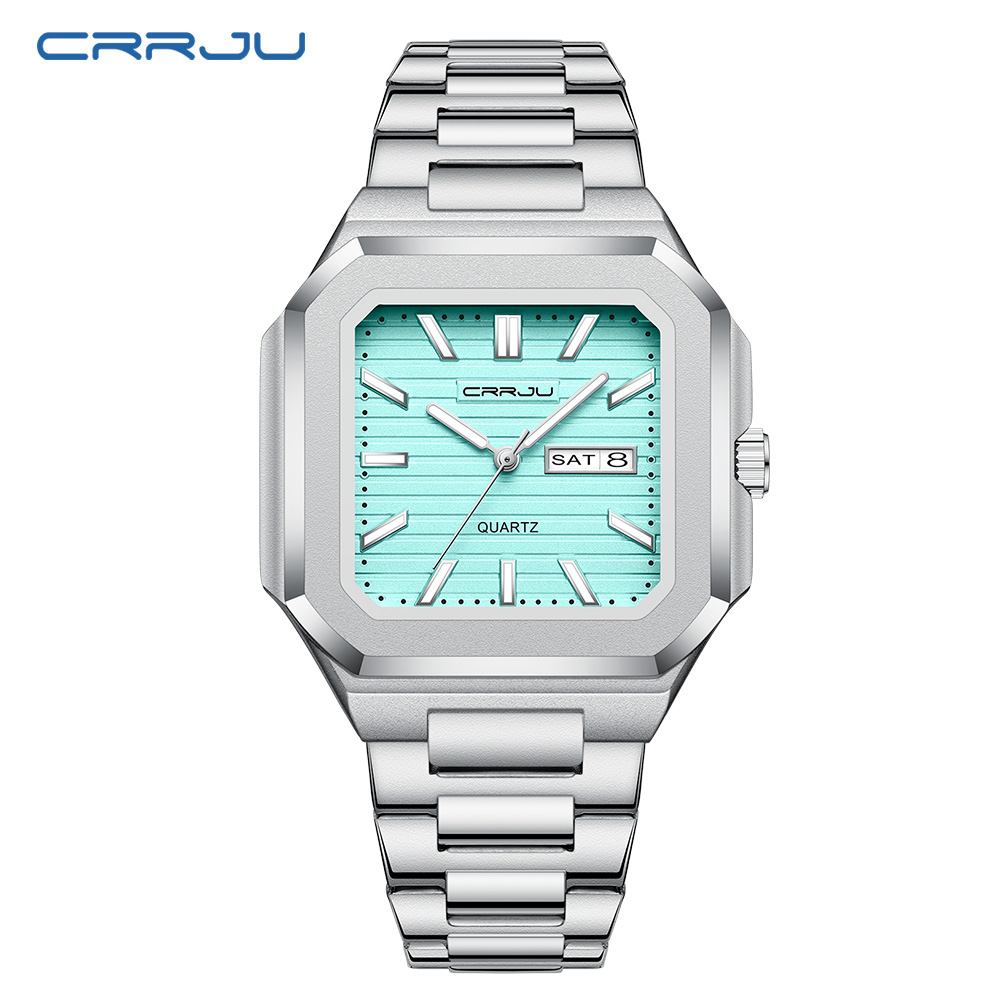 CRRJU Men's Casual Stainless S - Smartwatch Square Watches For Men ulasan dan harga