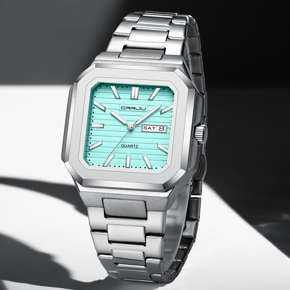 CRRJU Men's Casual Stainless S - Smartwatch Square Watches For Men ulasan dan harga