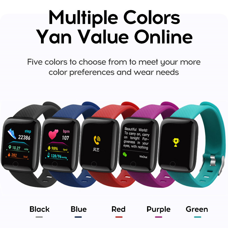 116plus Smart Watch Men Women  - Smartwatch Square Watches For Men ulasan dan harga