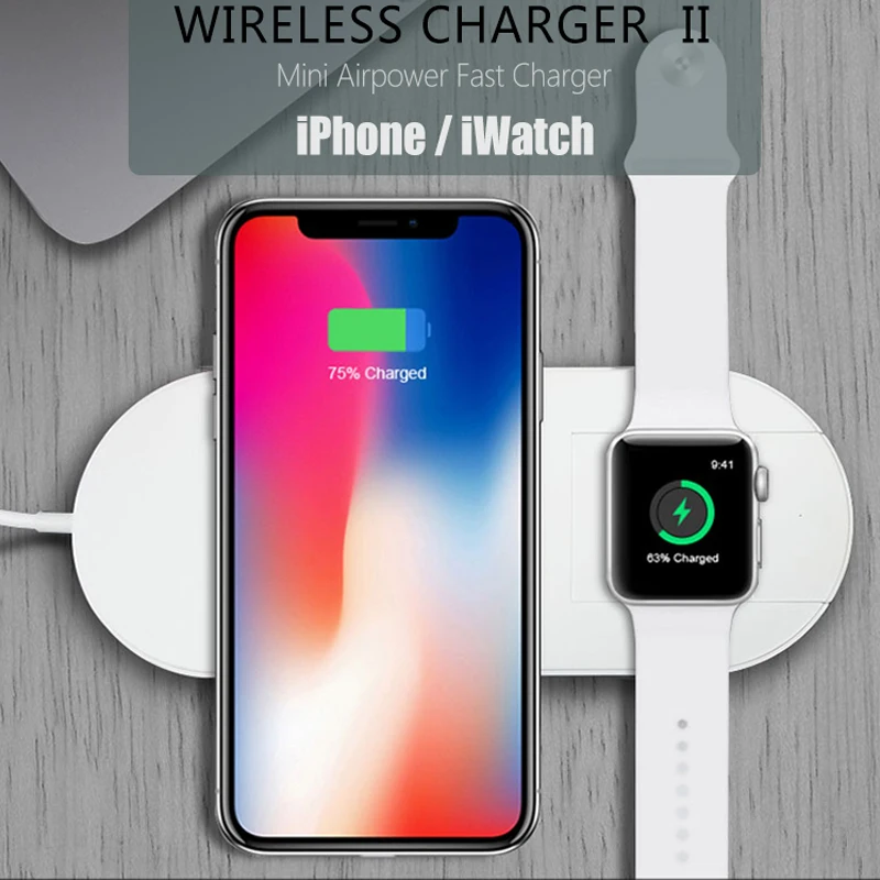 2 in 1 Fast Wireless Charger P - Watch Watch Xs ulasan dan harga